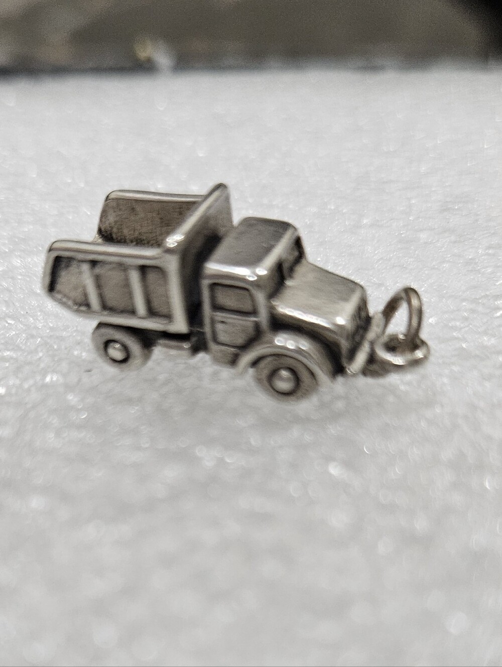 Sterling silver DUMP TRUCK Taxco pendant charm NEW Vintage handcrafted artisan